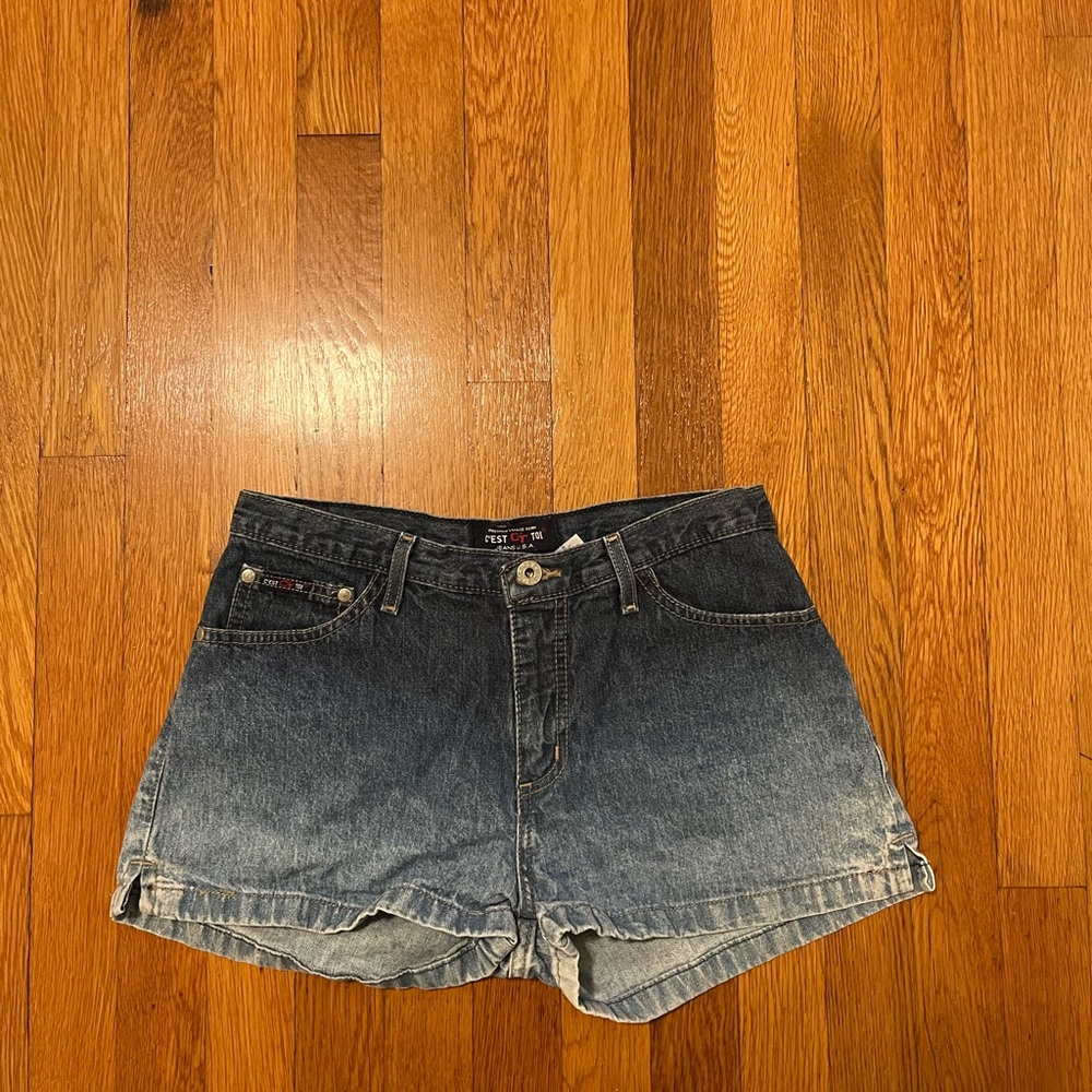 vintage Classic American C’est Toi Gradual Fade Jean shorts Sz 7 read